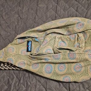 Kavu Floral Pattern Sling Bag in Green and Blue - LIMITED EDITION